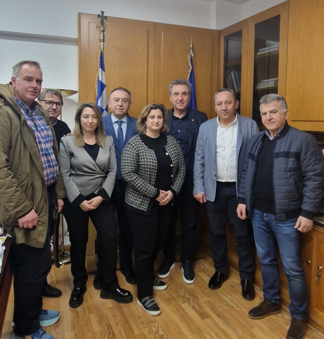 Συνάντηση με τον υφυπουργό Α.Α.Τ. κ. Κέλλα Χρήστο